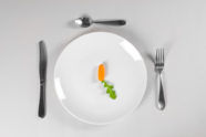 White plate and diet