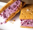 Blackberry Ice Cream Sandwiches