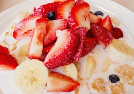 Strawberries and Cereal
