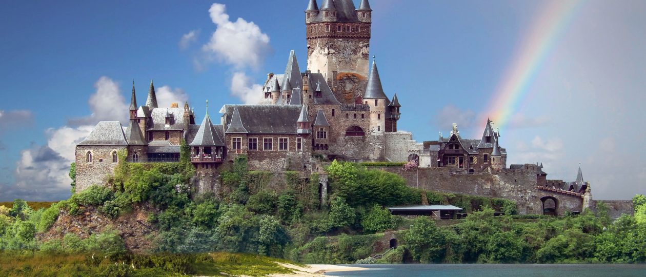 Fantasy Castle in the Magic World