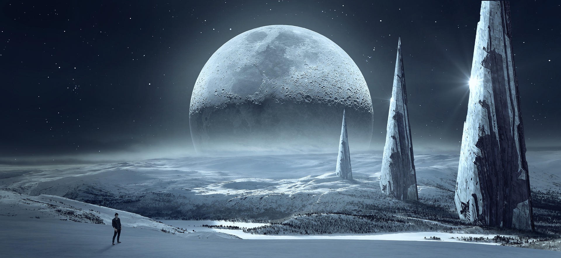 Futuristic Moon - Scene Fiction