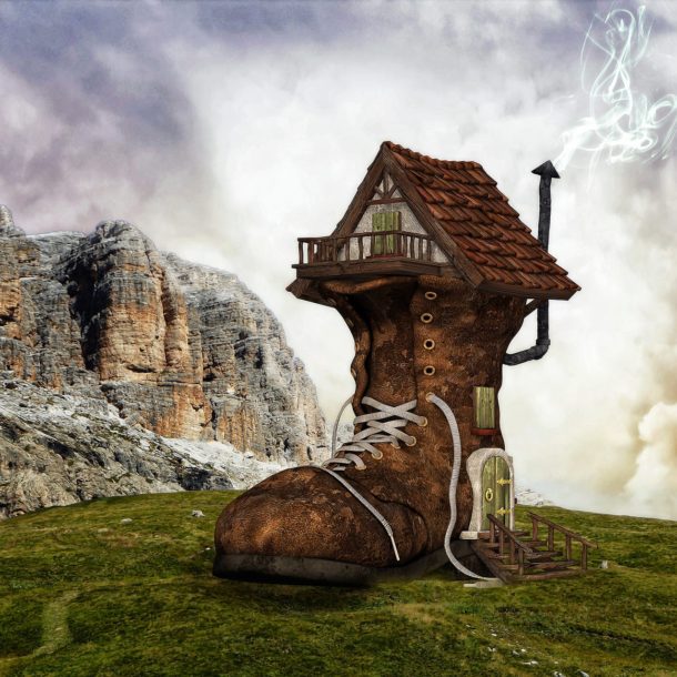 House Like Boot in the Magic World